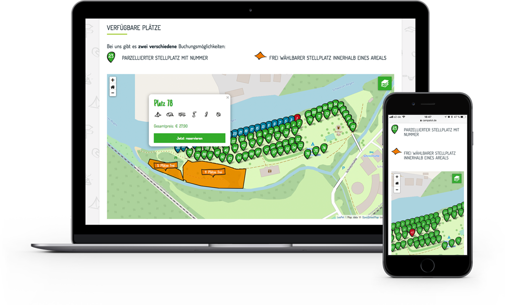 Campingplatz Software Frontend